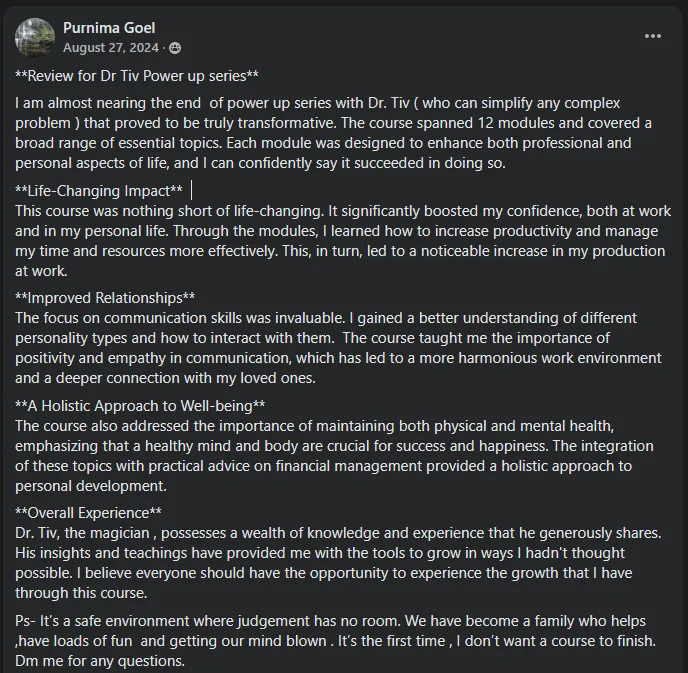 Student review 18